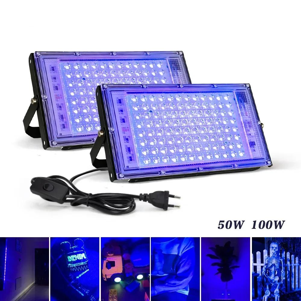LED UV  , 220V ڿܼ  , 100W, 50W, LED  Ʈ,   Ƽ  Ʈ, 395nm, 400nm